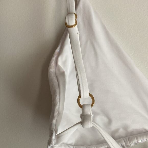 L*SPACE Brittany Bikini Top Gloss Gator (Textured Holographic print) s m l xl - Picture 7 of 13